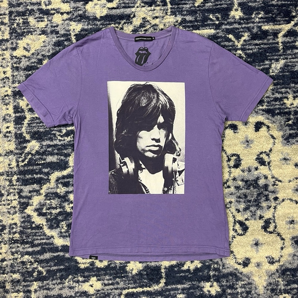 Thee Hysteric XXX Mick Jagger Sadist Rolling Stones T-Shirt Purple ⢠Medium